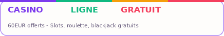Casino Ligne Gratuit